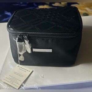 Burberry Black Vanity Case or Toiletry Bag  GEP NWT